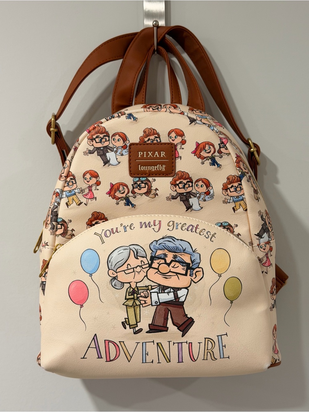 Loungefly Pixar "UP" Carl and Ellie Greatest Adventure Mini Backpack & Organizer